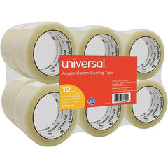 UNIVERSAL - 48mm Wide x 1.7mm Thick x 100m Long, 66100 Box Sealing & Label Protection Tape - Clear - USA Tool & Supply