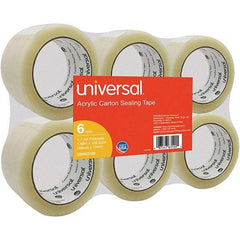 UNIVERSAL - 48mm Wide x 1.7mm Thick x 100m Long, 63120 Box Sealing & Label Protection Tape - Clear - USA Tool & Supply