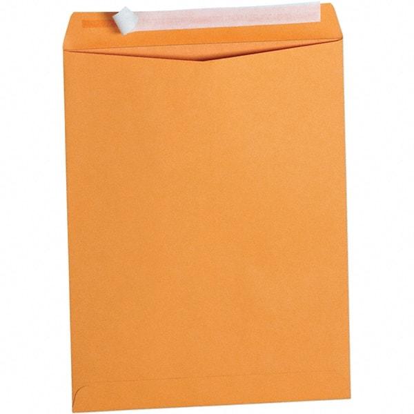 Universal One - 4" Long x 10.13" Wide Peel-Off Self-Seal Kraft Catalog Envelope - Kraft - USA Tool & Supply
