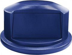 Rubbermaid - Dome Lid for Use with 44 Gal Round Trash Cans - Blue, For Brute Trash Cans - USA Tool & Supply