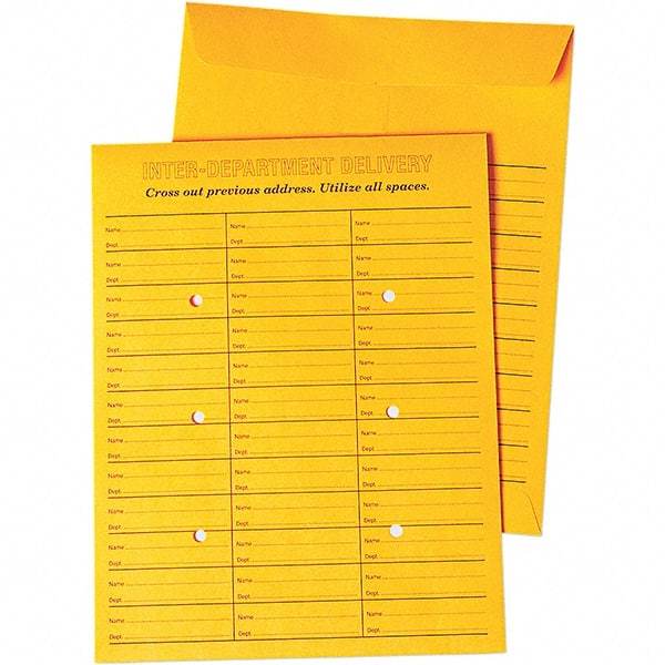 Universal One - 3" Long x 10.31" Wide Self Seal Inter-Department Envelope - Brown - USA Tool & Supply