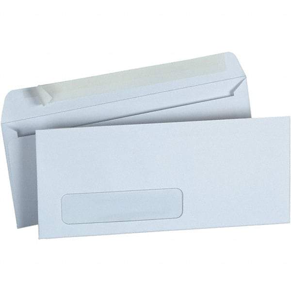 Universal One - 4.13" Long x 9.63" Wide Peel-Off Self-Seal Business Envelope - White - USA Tool & Supply