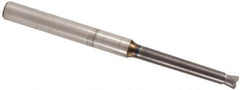 Seco - 4mm, 2 Flute, Single End, Solid Carbide, 0.3mm Corner Radius End Mill - 80mm OAL, 0° Helix, Right Hand Flute, 0.25mm LOC, Right Hand Cut, 28mm Extended Reach - USA Tool & Supply