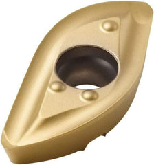 Seco - 218.20150 ME07 Grade F40M Carbide Milling Insert - TiAlN/TiN Finish, 0.236" Thick, 0.59" Corner Radius - USA Tool & Supply