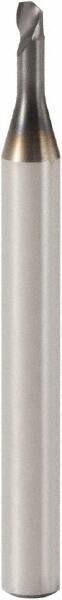 Seco - 2mm, 1 Flute, Single End, Solid Carbide, 0.1mm Corner Radius End Mill - 40mm OAL, 30° Helix, Right Hand Flute, 2mm LOC, Right Hand Cut, 6mm Extended Reach - USA Tool & Supply