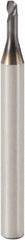 Seco - 2mm, 1 Flute, Single End, Solid Carbide, 0.1mm Corner Radius End Mill - 40mm OAL, 30° Helix, Right Hand Flute, 2mm LOC, Right Hand Cut, 6mm Extended Reach - USA Tool & Supply