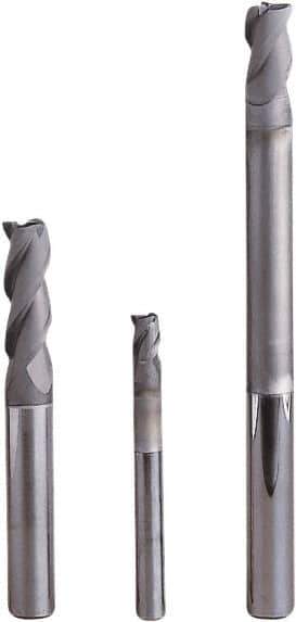 Seco - 4mm, 3 Flute, Single End, Solid Carbide, 0.2mm Corner Radius End Mill - 60mm OAL, 40° Helix, Right Hand Flute, 5mm LOC, Right Hand Cut, 30mm Extended Reach - USA Tool & Supply