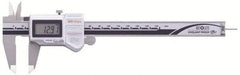 Mitutoyo - 0 to 150mm Range, 0.01mm Resolution, IP67 Electronic Caliper - Stainless Steel with 40mm Stainless Steel Jaws, 0.02mm Accuracy, SPC Output - USA Tool & Supply