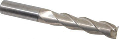 SGS - 3/4", 3-1/4" LOC, 3/4" Shank Diam, 6" OAL, 3 Flute, Solid Carbide Square End Mill - Single End, TiB2 Finish, Spiral Flute, 38° Helix, Right Hand Cut, Right Hand Flute, Series 43 - USA Tool & Supply