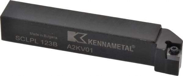 Kennametal - SCLP, Left Hand Cut, 5° Lead Angle, 3/4" Shank Height x 3/4" Shank Width, Positive Rake Indexable Turning Toolholder - 4-1/2" OAL, CP..32.5. Insert Compatibility, Series Screw-On - USA Tool & Supply