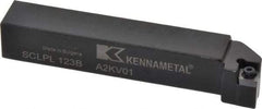 Kennametal - SCLP, Left Hand Cut, 5° Lead Angle, 3/4" Shank Height x 3/4" Shank Width, Positive Rake Indexable Turning Toolholder - 4-1/2" OAL, CP..32.5. Insert Compatibility, Series Screw-On - USA Tool & Supply