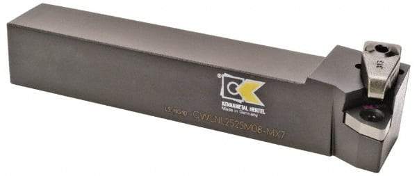 Kennametal - CWLN, Left Hand Cut, 5° Lead Angle, 25mm Shank Height x 25mm Shank Width, Negative Rake Indexable Turning Toolholder - 150mm OAL, WN..0807.. Insert Compatibility, Series Kendex - USA Tool & Supply
