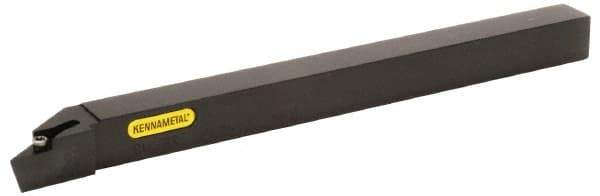 Kennametal - SVJB, Right Hand Cut, 3° Lead Angle, 16mm Shank Height x 16mm Shank Width, Neutral Rake Indexable Turning Toolholder - 100mm OAL, VB..1103.. Insert Compatibility, Series Screw-On - USA Tool & Supply