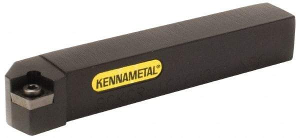 Kennametal - SCKC, Right Hand Cut, 15° Lead Angle, 20mm Shank Height x 20mm Shank Width, Neutral Rake Indexable Turning Toolholder - 125mm OAL, CC..09T3.. Insert Compatibility, Series Screw-On - USA Tool & Supply