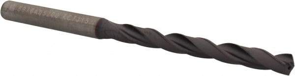 Kennametal - 5.2mm, 140° Point, Spiral Flute, Solid Carbide Taper Length Drill Bit - TiAlN Finish, 56mm Flute Length, 94mm OAL, Series B978A - USA Tool & Supply