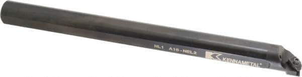 Kennametal - 1-3/8" Min Bore Diam, 12" OAL, 1" Shank Diam, A-NE Indexable Boring Bar - N. Insert, Clamp Holding Method - USA Tool & Supply
