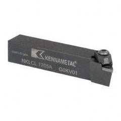 Kennametal - NP.., -5° Lead Angle NKLC External Left Hand Indexable Profiling Toolholder - 3/4" Shank Height x 3/4" Shank Width, 4" Long, Steel - USA Tool & Supply
