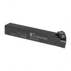Kennametal - NP.., -5° Lead Angle NKLC External Left Hand Indexable Profiling Toolholder - 5/8" Shank Height x 5/8" Shank Width, 4-1/2" Long, Steel - USA Tool & Supply