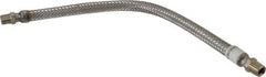 Made in USA - 24" OAL, 1/2" ID, 1,040 Max psi, Flexible Metal Hose Assembly - USA Tool & Supply