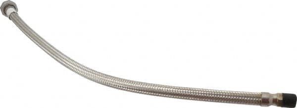 Made in USA - 30" OAL, 1/2" ID, 1,040 Max psi, Flexible Metal Hose Assembly - USA Tool & Supply