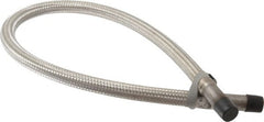 Made in USA - 36" OAL, 1/2" ID, 1,040 Max psi, Flexible Metal Hose Assembly - USA Tool & Supply