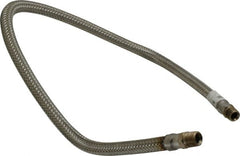 Made in USA - 36" OAL, 3/8" ID, 1,450 Max psi, Flexible Metal Hose Assembly - USA Tool & Supply