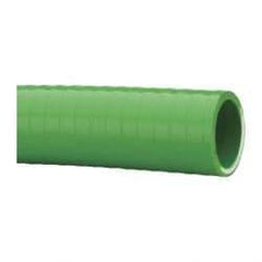 Made in USA - 1" Inside x 1-1/4" Outside Diam, PVC Liquid Suction & Discharge Hose - Green, 100' Long, 28 Vacuum Rating, 100 psi Working Pressure - USA Tool & Supply