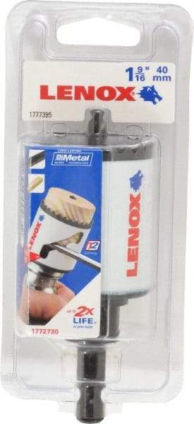 Lenox - 1-9/16" Diam, 1-1/2" Cutting Depth, Hole Saw - Bi-Metal Saw, Toothed Edge - USA Tool & Supply