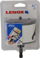 Lenox - 3-1/8" Diam, 1-1/2" Cutting Depth, Hole Saw - Bi-Metal Saw, Toothed Edge - USA Tool & Supply