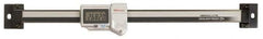 Mitutoyo - 0 to 150mm, 0.01mm Resolution Horizontal Electronic Linear Scale - 0.001 Inch Accuracy, Data Output, SR44 Battery - USA Tool & Supply
