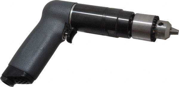 Ingersoll-Rand - 3/8" Keyed Chuck - Pistol Grip Handle, 350 RPM, 20 CFM, 0.51 hp, 90 psi - USA Tool & Supply