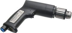 Ingersoll-Rand - 3/8" Keyed Chuck - Pistol Grip Handle, 2,100 RPM, 19 CFM, 0.5 hp, 90 psi - USA Tool & Supply