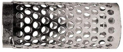 Dixon Valve & Coupling - 3" Hose, Round Hole-Long Body Strainer - Plated Steel - USA Tool & Supply
