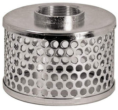 Kuriyama of America - 6" Hose, Round Hole Strainer - Plated Steel - USA Tool & Supply
