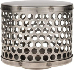 Dixon Valve & Coupling - 1-1/2" Hose, Round Hole Strainer - Stainless Steel - USA Tool & Supply