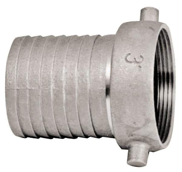 Dixon Valve & Coupling - 4" Brass Suction Female Coupling - Short Shank - USA Tool & Supply