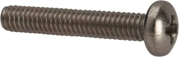 Value Collection - #8-32 UNC, 1" Length Under Head Phillips Drive Machine Screw - Pan Head, Grade 316 Stainless Steel, Uncoated, Without Washer - USA Tool & Supply