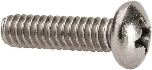 Value Collection - #10-24 UNC, 3/4" Length Under Head Phillips Drive Machine Screw - Pan Head, Grade 316 Stainless Steel, Uncoated, Without Washer - USA Tool & Supply