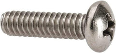 Value Collection - #10-24 UNC, 3/4" Length Under Head Phillips Drive Machine Screw - Pan Head, Grade 316 Stainless Steel, Uncoated, Without Washer - USA Tool & Supply