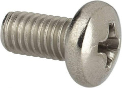 Value Collection - #10-32 UNF, 3/8" Length Under Head Phillips Drive Machine Screw - Pan Head, Grade 316 Stainless Steel, Uncoated, Without Washer - USA Tool & Supply