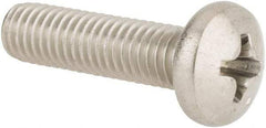 Value Collection - #10-32 UNF, 3/4" Length Under Head Phillips Drive Machine Screw - Pan Head, Grade 316 Stainless Steel, Uncoated, Without Washer - USA Tool & Supply