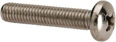 Value Collection - #10-32 UNF, 1" Length Under Head Phillips Drive Machine Screw - Pan Head, Grade 316 Stainless Steel, Uncoated, Without Washer - USA Tool & Supply