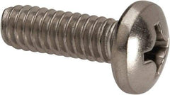 Value Collection - 1/4-20 UNC, 3/4" Length Under Head Phillips Drive Machine Screw - Pan Head, Grade 316 Stainless Steel, Uncoated, Without Washer - USA Tool & Supply