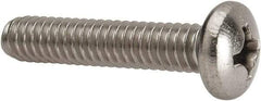 Value Collection - 1/4-20 UNC, 1-1/4" Length Under Head Phillips Drive Machine Screw - Pan Head, Grade 316 Stainless Steel, Uncoated, Without Washer - USA Tool & Supply