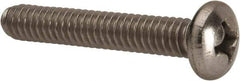 Value Collection - 1/4-20 UNC, 1-1/2" Length Under Head Phillips Drive Machine Screw - Pan Head, Grade 316 Stainless Steel, Uncoated, Without Washer - USA Tool & Supply