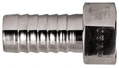 Dixon Valve & Coupling - 3/4" Stainless Steel Suction Female Coupling withNut - Short Shank - USA Tool & Supply