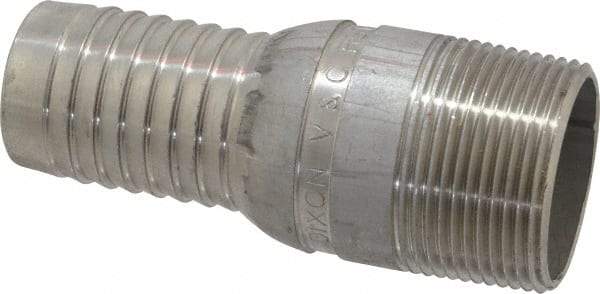 Dixon Valve & Coupling - 1-1/4" Pipe ID, Threaded Combination Nipple for Hoses - Male NPT, 316 Stainless Steel - USA Tool & Supply