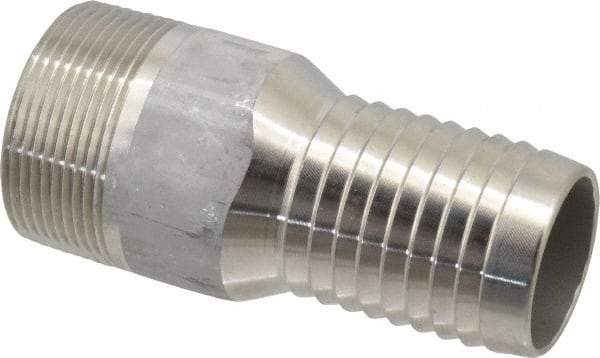 Dixon Valve & Coupling - 1-1/2" Pipe ID, Threaded Combination Nipple for Hoses - Male NPT, 316 Stainless Steel - USA Tool & Supply