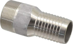 Dixon Valve & Coupling - 1-1/2" Pipe ID, Threaded Combination Nipple for Hoses - Male NPT, 316 Stainless Steel - USA Tool & Supply