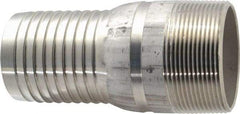 Dixon Valve & Coupling - 2" Pipe ID, Threaded Combination Nipple for Hoses - Male NPT, 316 Stainless Steel - USA Tool & Supply